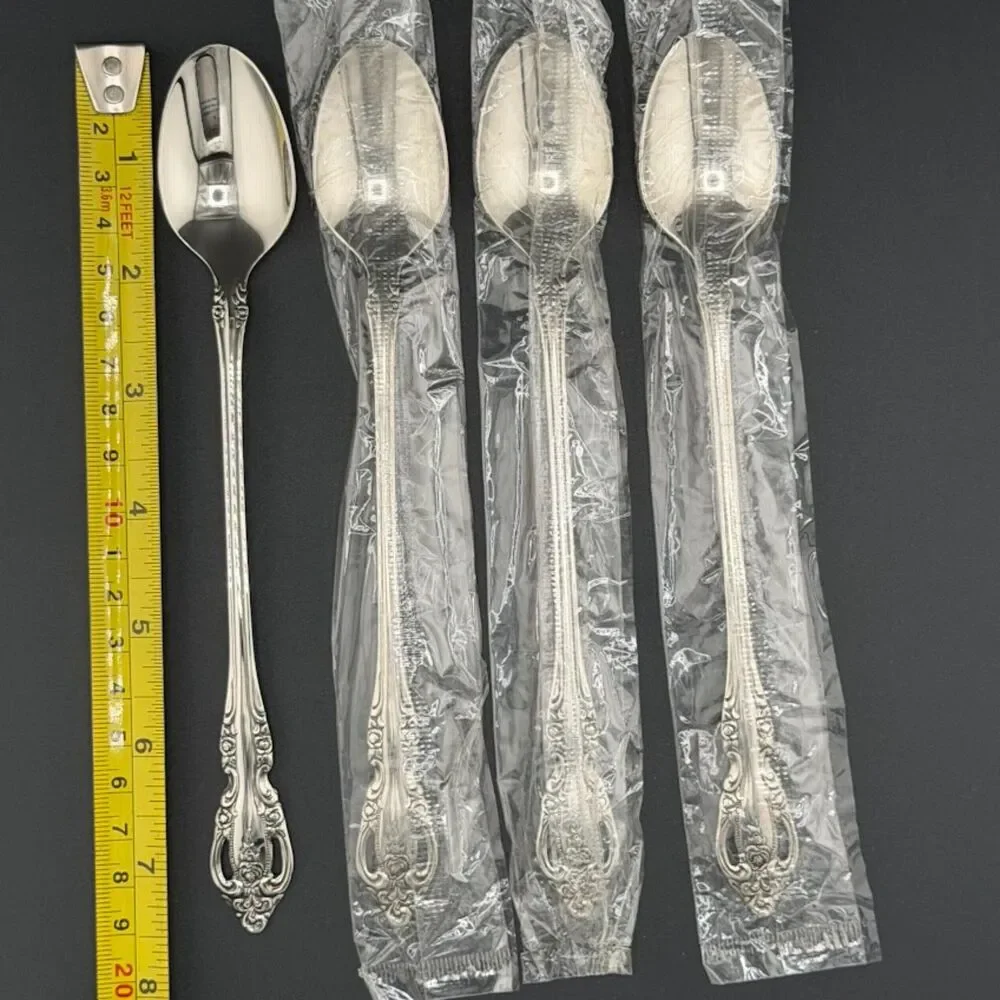 NEW Oneida Brahms Iced Tea Spoons 7 1/2